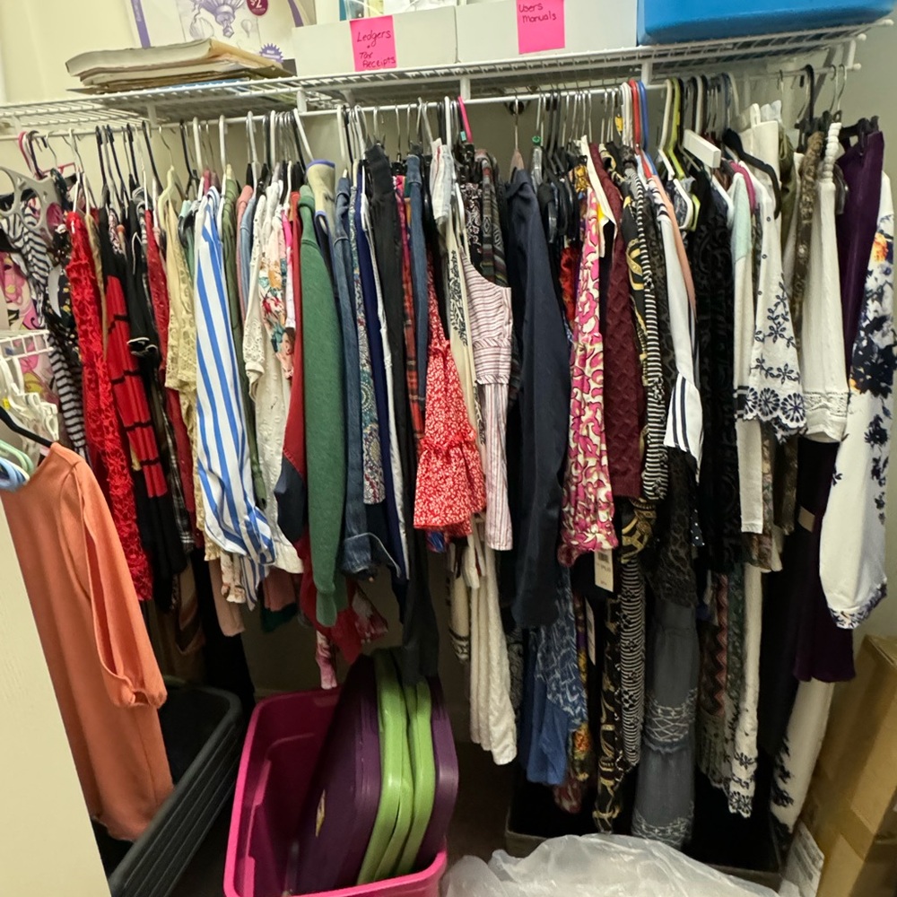My entire clothing and shoe collection and equipment.
